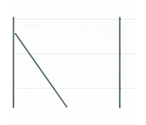 Sešstūra Žogs Zaļš 1.6X25 M Tērauds Vidaxl