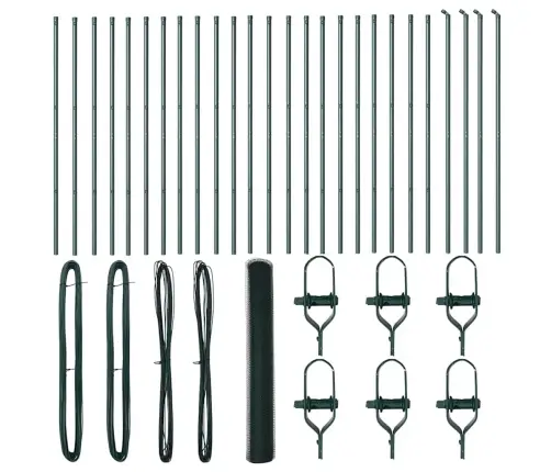 Sešstūra Žogs Zaļš 1,2X50 M Tērauds Vidaxl