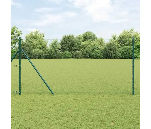 Tvora Su Stulpais Žalia 1.2 X 50 M Pvc Dengtas Plienas