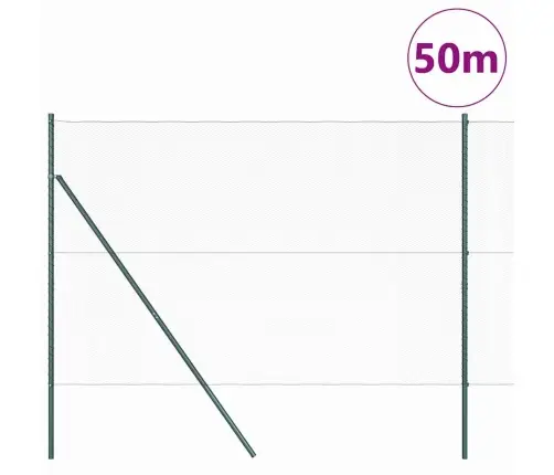 Hexagon Žogs Zaļš 1.5X50 M Tērauds Vidaxl