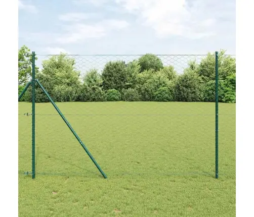 Aed Koos Postidega Roheline 1.6 X 50 M Pvc Kaetud Teras
