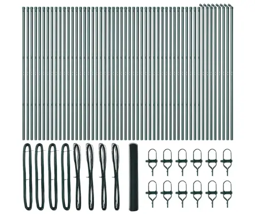 Heksagona Žogs Zaļš 1X100 M Tērauds Vidaxl