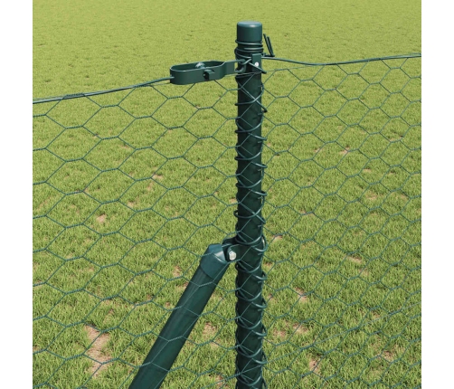 Sešstūra Žogs Zaļš 1X100 M Tērauds Vidaxl