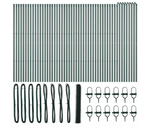 Sešstūra Žogs Zaļš 1X100 M Tērauds Vidaxl