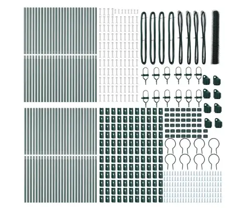 Sešstūris Žogs Zaļš 1.2X100 M Tērauds Vidaxl