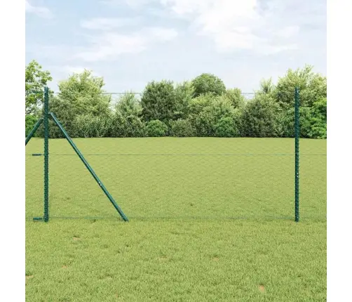 Tvora Su Stulpais Žalia 1.4 X 100 M Pvc Dengtas Plienas