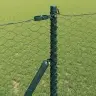 Tvora Su Stulpais Žalia 1.4 X 100 M Pvc Dengtas Plienas