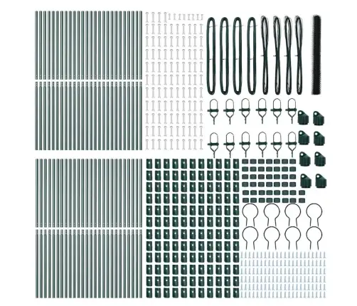 Heksagonālais Žogs Zaļš 1.5X100 M Tērauds Vidaxl Heksagonālais Žogs Zaļš 1.5X100 M Tērauds Vidaxl