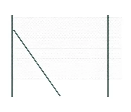 Aed Koos Postidega Roheline 1.6 X 100 M Pvc Kaetud Teras