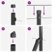Tvora Su Stulpais Pilka 0.4 X 10 M Pvc Dengtas Plienas
