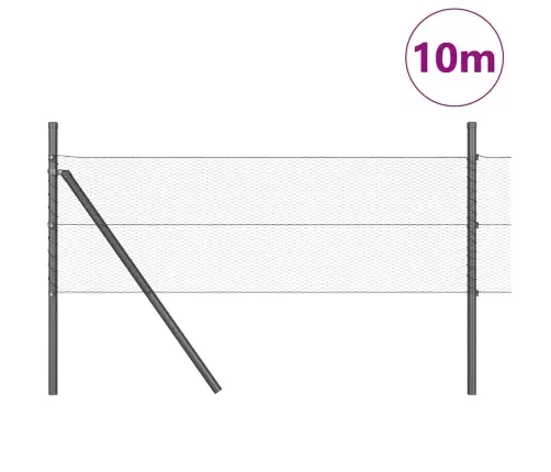 Tvorelės Stulpas Pilka 10 X 0,5 M (13 Mm Tinklelis)