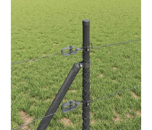 Sešstūra Žogs Pelēks 0.5X10 M Tērauds Vidaxl