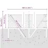 Aed Koos Postidega Hall 0.5 X 10 M Pvc Kaetud Teras