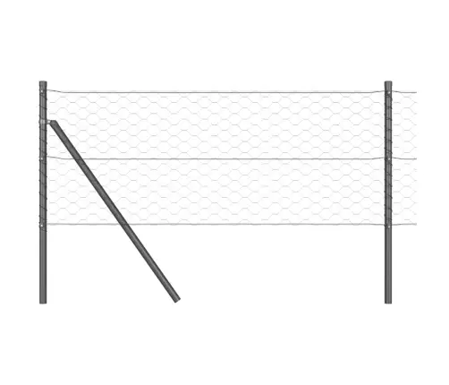 Tvorelės Stulpas Pilka 10 X 0,6 M (50 Mm Tinklas)