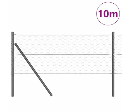 Tvorelės Stulpas Pilka 10 X 0,6 M (50 Mm Tinklas)