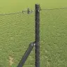 Sešstūra Žogs Pelēks 1,2X10 M Tērauds Vidaxl