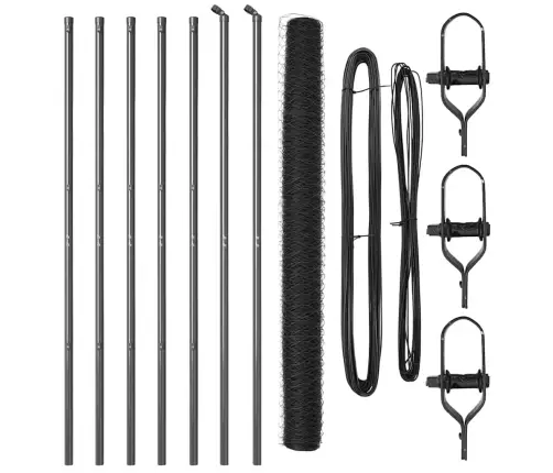 Aiapost Hall 10 X 1,5 M (36 Mm Võrk) Terased Ja Pvc