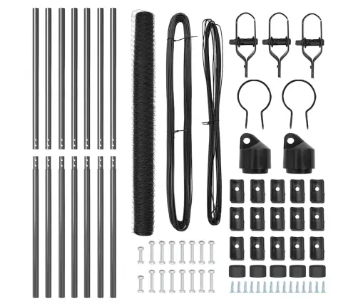 Aiapost Hall 10 X 1,5 M (36 Mm Võrk) Terased Ja Pvc