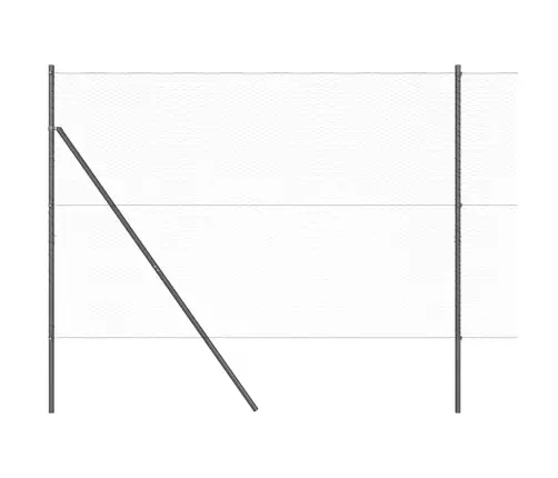 Heptagona Žogs Pelēks 1.6X10 M Tērauds Vidaxl