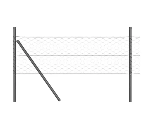 Aed Koos Postidega Hall 0.5 X 25 M Pvc Kaetud Teras