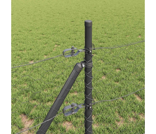 Sešstūra Žogs Pelēks 0.8X25 M Tērauds Vidaxl