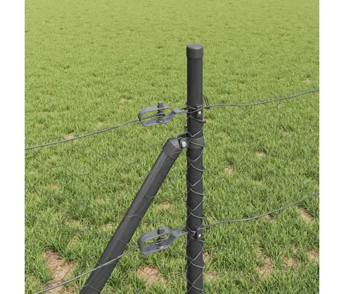 Sešstūra Žogs Pelēks 0.8X25 M Tērauds Vidaxl