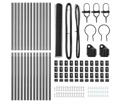 Žoga Komplekts 2 Gab. Pelēks Cinkots Tērauds Liels Izturīgs Vidaxl