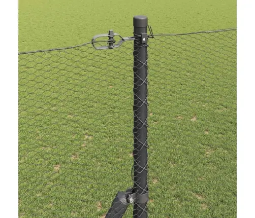 Sešstūra Žogs Pelēks 1,6X25 M Tērauds Vidaxl