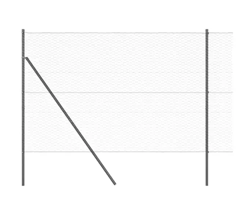 Aed Koos Postidega Hall 1.6 X 25 M Pvc Kaetud Teras