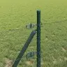 Tvora Su Stulpais Pilka 0.4 X 50 M Pvc Dengtas Plienas