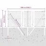 Tvora Su Stulpais Pilka 0.4 X 50 M Pvc Dengtas Plienas Tvora Su Stulpais Pilka 0.4 X 50 M Pvc Dengtas Plienas