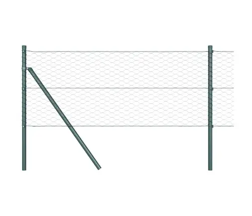 Aed Koos Postidega Hall 0.6 X 50 M Pvc Kaetud Teras