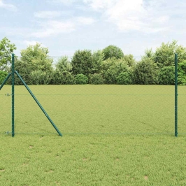 Tvora Su Stulpais Pilka 1 X 50 M Pvc Dengtas Plienas