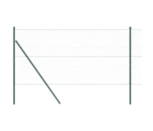 Tvora Su Stulpais Pilka 1 X 50 M Pvc Dengtas Plienas