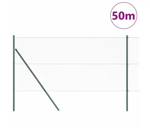 Sešstūra Žogs Pelēks 1.2X50 M Tērauds Vidaxl