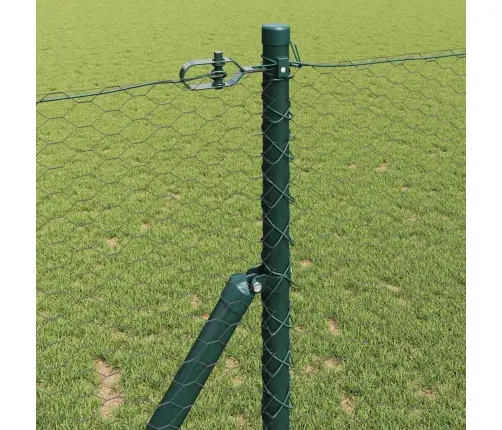 Tvora Su Stulpais Pilka 1.2 X 50 M Pvc Dengtas Plienas