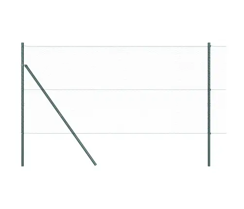 Tvora Su Stulpais Pilka 1.2 X 50 M Pvc Dengtas Plienas