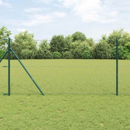Aed Koos Postidega Hall 1.2 X 50 M Pvc Kaetud Teras