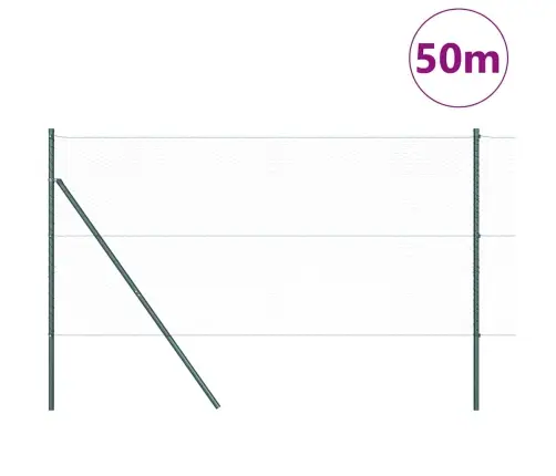 Sešstūra Žogs Pelēks 1.4X50 M Tērauds Vidaxl