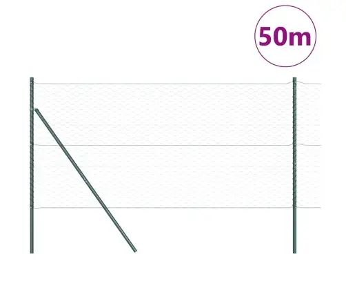 Aiapost Hall 50 X 1,4 M (50 Mm Võrk) Terased Ja Pvc