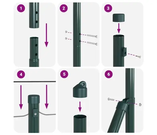 Aiapost Hall 50 X 1,5 M (36 Mm Võrk) Terased Ja Pvc