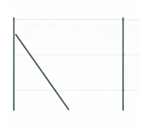 Heksagonālais Žogs Pelēks 1.6X50 M Tērauds Vidaxl