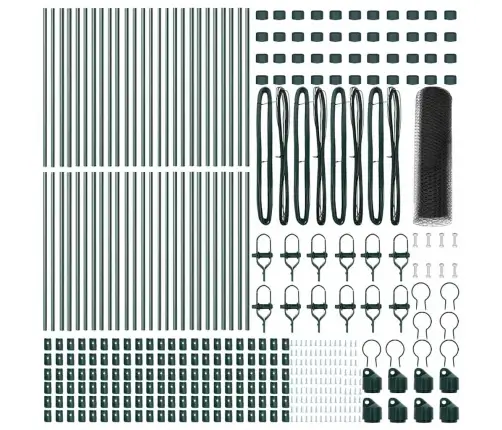 Aed Koos Postidega Hall 0.4 X 100 M Pvc Kaetud Teras