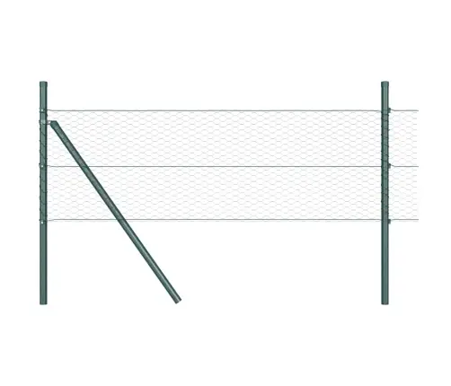 Aed Koos Postidega Hall 0.4 X 100 M Pvc Kaetud Teras