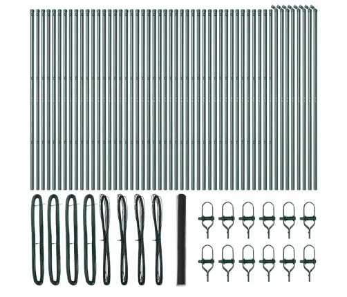 Tvora Su Stulpais Pilka 1.6 X 100 M Pvc Dengtas Plienas Tvora Su Stulpais Pilka 1.6 X 100 M Pvc Dengtas Plienas