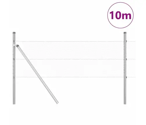 Sešstūra Žogs 0.4X10 M Galvanizēta Tērauda Vidaxl