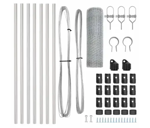 Sešstūra Žogs 0.4X10 M Galvanizēts Tērauds Vidaxl