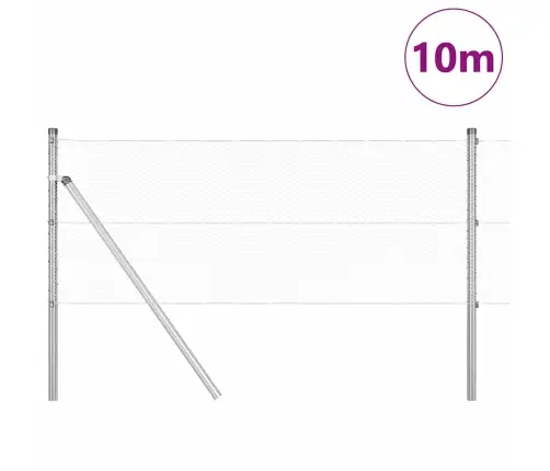Sešstūra Žogs 0,6X10 M Cinkots Tērauds Vidaxl