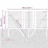 Sešstūra Žogs 0.6X10 M Galvanizēts Tērauds Vidaxl