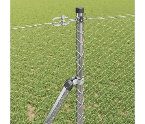 Sešstūra Žogs 1X10 M Galvanizēts Tērauds Vidaxl